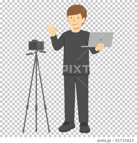 動画配信者の男性 動画配信者の男性 81715823