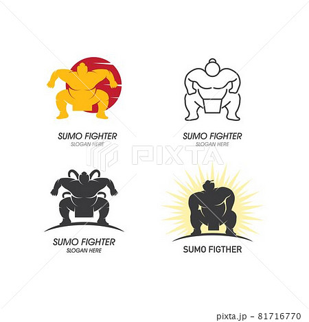 Sumo fighter character illustration Sumo fighter character illustration 81716770