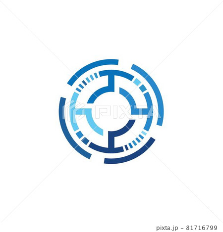 Business Circle technology logo Business Circle technology logo 81716799