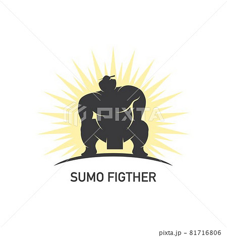 Sumo fighter character illustration 81716806