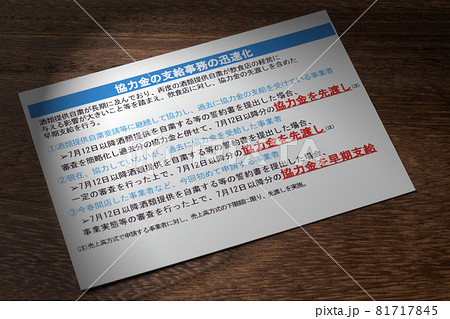 協力金の支給事務の迅速化 81717845