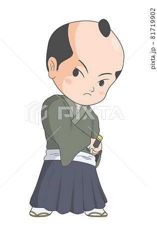 刀に手をかける武士 81719902