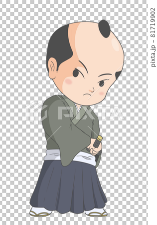 刀に手をかける武士 81719902