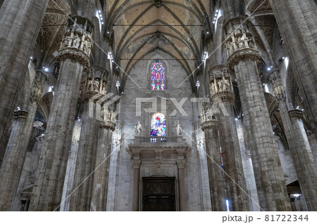 Panoramic view of interior of Milan Cathedral (Duomo di Milano) Panoramic view of interior of Milan Cathedral (Duomo di Milano) 81722344