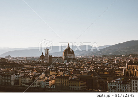 Panoramic view of Florence city from Piazzale Michelangelo Panoramic view of Florence city from Piazzale Michelangelo 81722345