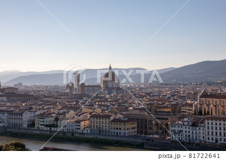 Panoramic view of Florence city from Piazzale Michelangelo 81722641