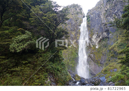 ニュージーランド　デビルズ・パンチボウル滝 81722965