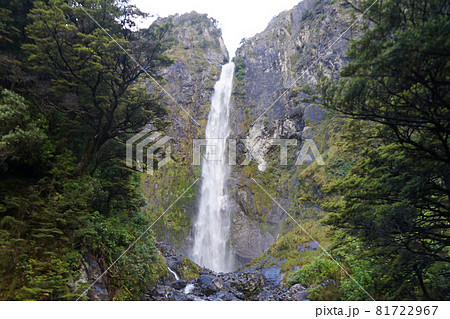 ニュージーランド　デビルズ・パンチボウル滝 81722967