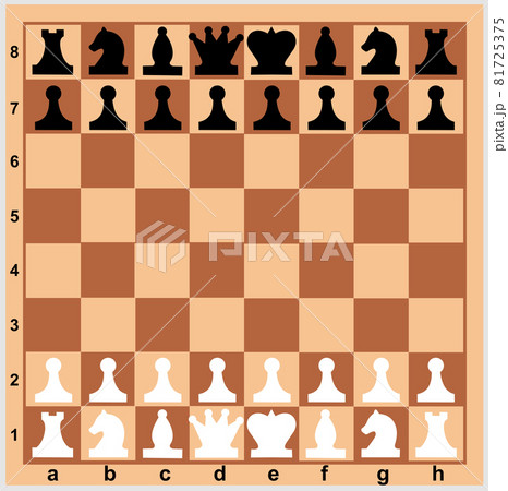 Chess pieces and chessboard. 81725375