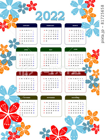 2022 calendar. Can be used 2022 calendar. Can be used 81725658