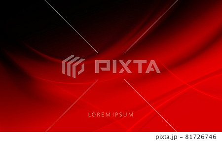 Dark background of a red gradient, imitation of fabric folds, thin light stripes Dark background of a red gradient, imitation of fabric folds, thin light stripes 81726746