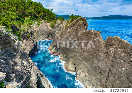 岩手大船渡市碁石海岸 雷岩乱曝谷 岩手大船渡市碁石海岸 雷岩乱曝谷 81726912
