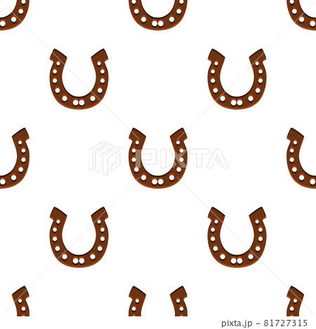 Illustration on theme Irish holiday St Patrick day, seamless horseshoes Illustration on theme Irish holiday St Patrick day, seamless horseshoes 81727315
