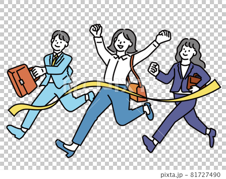 商業插圖：動機、目標、努力、成就、配額、成功、進步、歸鄉、成長、膽量姿勢 81727490