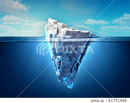 Iceberg floating in the ocean 81731996
