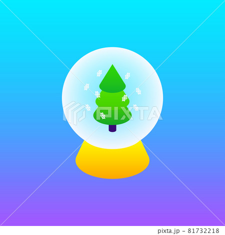 Glass Ball Gradient Christmas Tree Concept Glass Ball Gradient Christmas Tree Concept 81732218