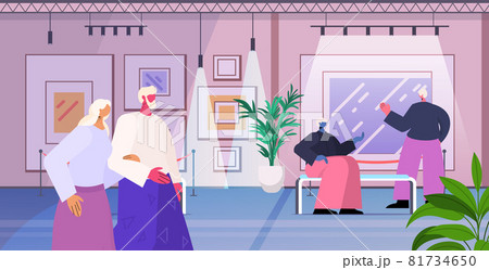 senior people visiting art gallery aged men women visitors viewing exhibits in museum old age concept senior people visiting art gallery aged men women visitors viewing exhibits in museum old age concept 81734650
