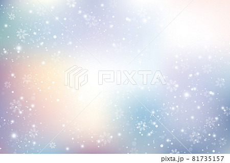 雪の結晶が舞う背景 81735157