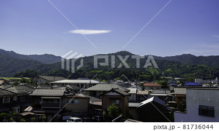 宮津　宮津駅からの町並み　京都府宮津市 81736044