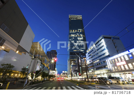 大阪　阿倍野の夜景 81736718