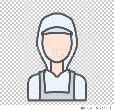 Food manufacturing person icon Food manufacturing person icon 81736781