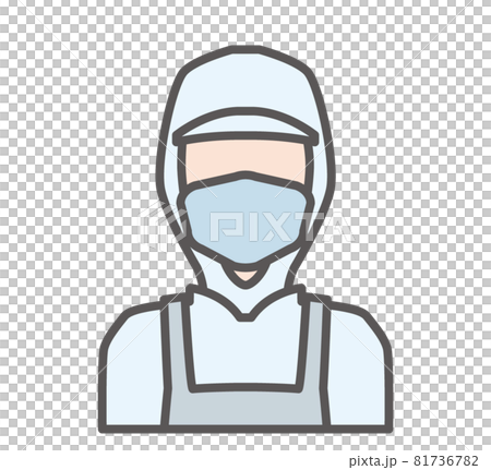 Food manufacturing person icon 81736782