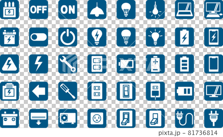 電気関係アイコンのイラスト素材 [81736814] - PIXTA
