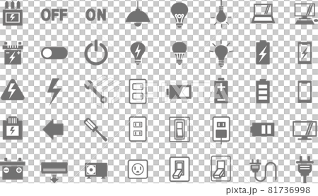 電気関係アイコン 81736998