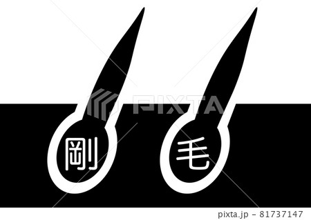 剛毛 ベクターイラスト 剛毛 ベクターイラスト 81737147