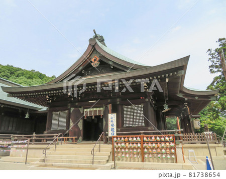 吉備津彦神社の祭文殿登殿口 81738654