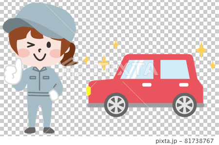 二頭_閃閃發光的汽車和工人 二頭_閃閃發光的汽車和工人 81738767