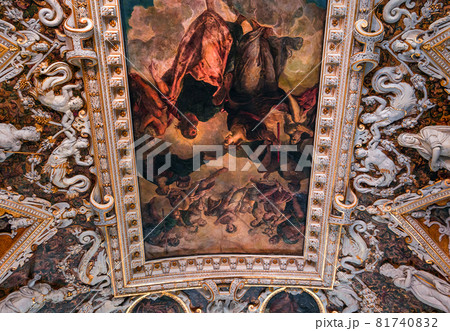 interiors of the doge's palace, Venice, Italy 81740832