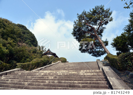 明治天皇伏見桃山陵 参道の石段 京都市伏見区 明治天皇伏見桃山陵 参道の石段 京都市伏見区 81743249