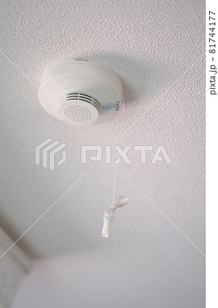 天井に設置されている火災報知器 天井に設置されている火災報知器 81744177