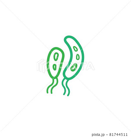 Bacterial Probiotic icon vector flat design Bacterial Probiotic icon vector flat design 81744511