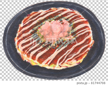 手繪食物飲料菜單大阪燒 81744708