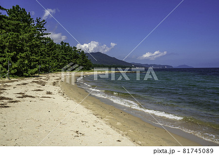 天橋立 天橋立海水浴場 京都府宮津市の写真素材