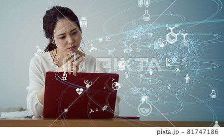 研究者イメージ　科学技術 81747186