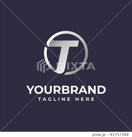 Letter T logo. Alphabet logotype vector design. 81747388