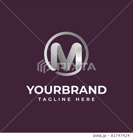 Letter M logo. Modern design with alphabet vector. 81747424