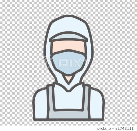 Food manufacturing person icon 81748111