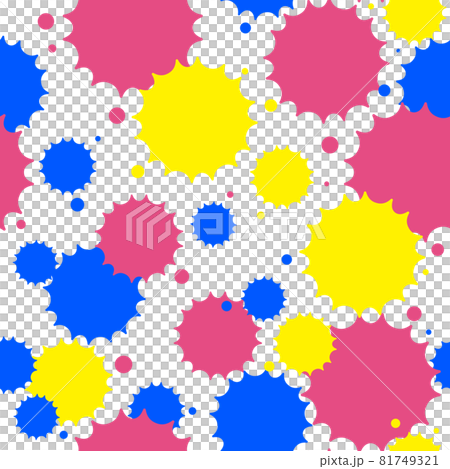 Paint seamless pattern pop 81749321