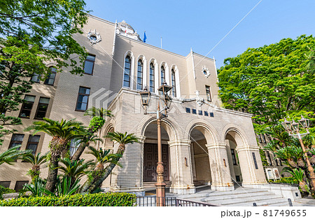 静岡県静岡市　快晴の静岡市役所　静岡庁舎本館 81749655