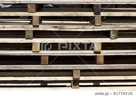 Elements of wooden pallets for loading and unloading cargo 81750516