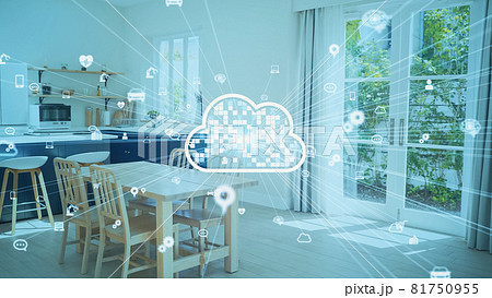 住宅とクラウド AIアシスタント スマートホーム スマートハウス 住宅とクラウド AIアシスタント スマートホーム スマートハウス 81750955