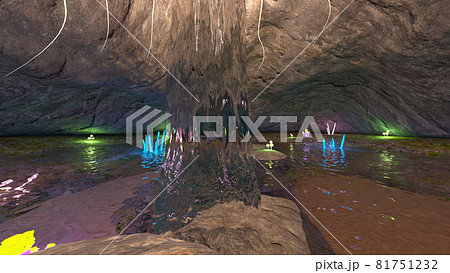 洞窟のイラスト素材