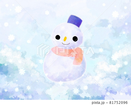 雪だるま 壁紙 背景のイラスト素材