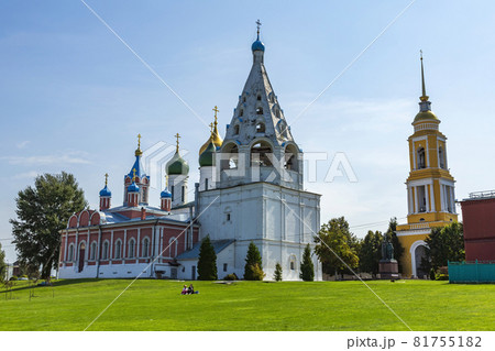 Beautiful bell tower of the Assumption Cathedral in Kolomna, Russia Beautiful bell tower of the Assumption Cathedral in Kolomna, Russia 81755182