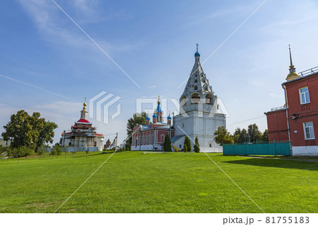 Beautiful bell tower of the Assumption Cathedral in Kolomna, Russia Beautiful bell tower of the Assumption Cathedral in Kolomna, Russia 81755183