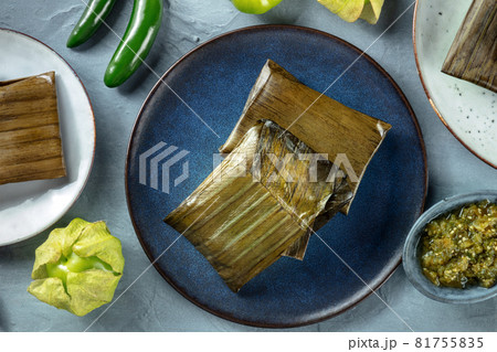 Tamales oaxaquenos, traditional dish of the cuisine of Mexico, Tamales oaxaquenos, traditional dish of the cuisine of Mexico, 81755835